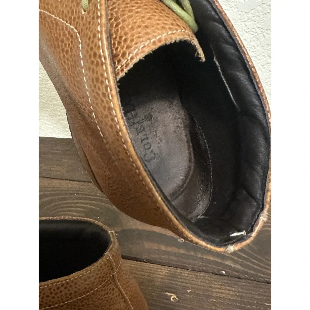 Cole Haan Air Winslow Chukka II Brown Pebbled Leather Waterproof Boots 10M